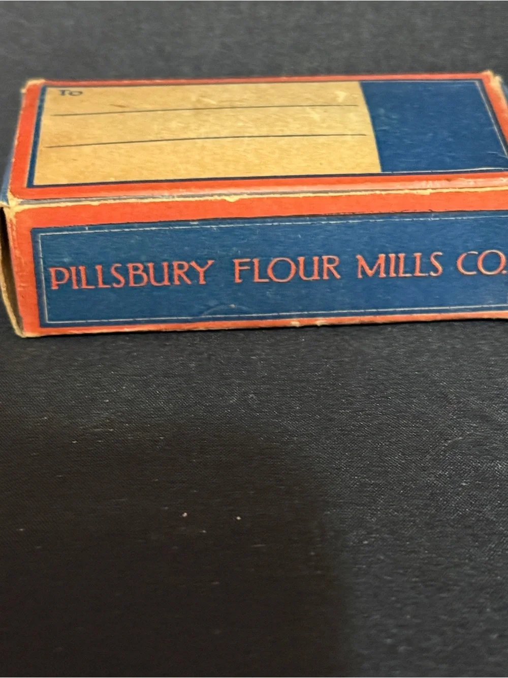 Pillsbury's Best Flour Decorative Vintage Sack and Box - Blue & Cream